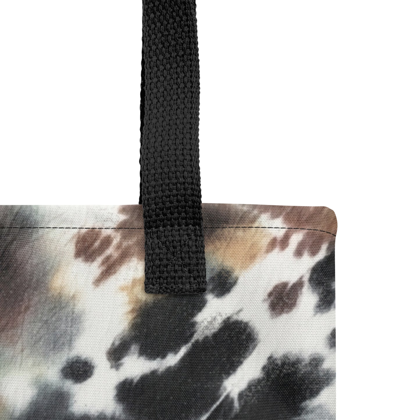 Durable tote shopper bag with jasper stone texture design by TASHAU.