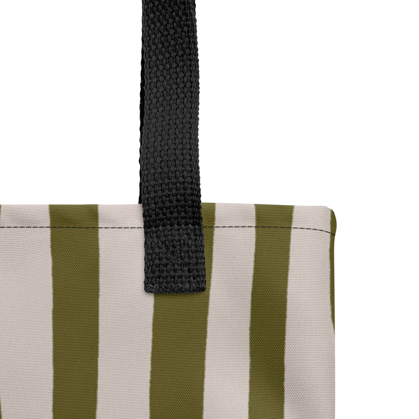 VIBRANT LINES – Tote bag – Khaki & Sand