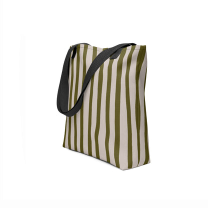 VIBRANT LINES – Tote bag – Khaki & Sand