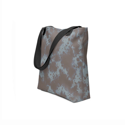 Stylish TASHAU tote bag with natural slate summit inspired design.