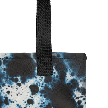 TASHAU sustainable tote bag featuring dark ocean-inspired textures.