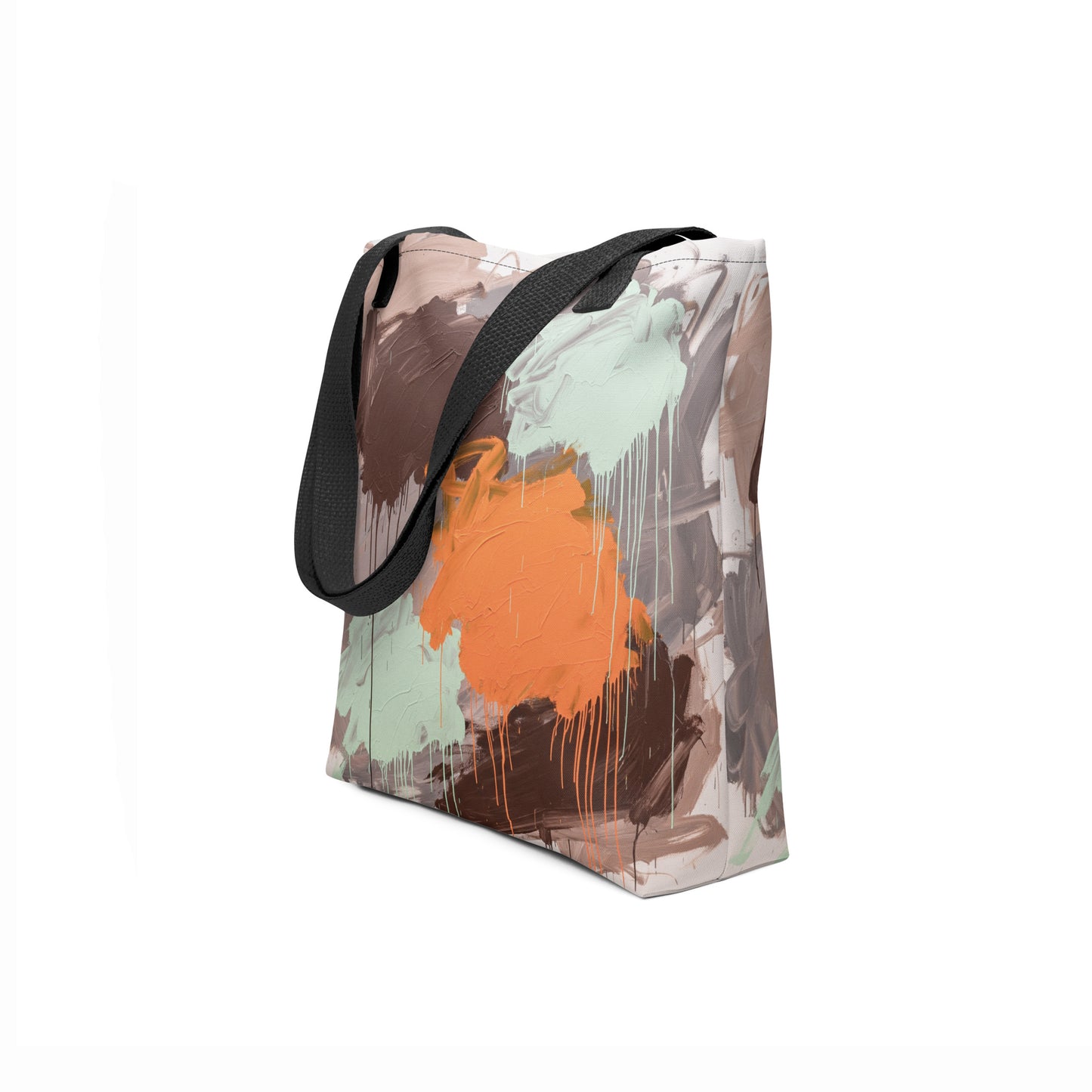 Amber Woods tote bag in rich chestnut brown, inspired by autumn forests.