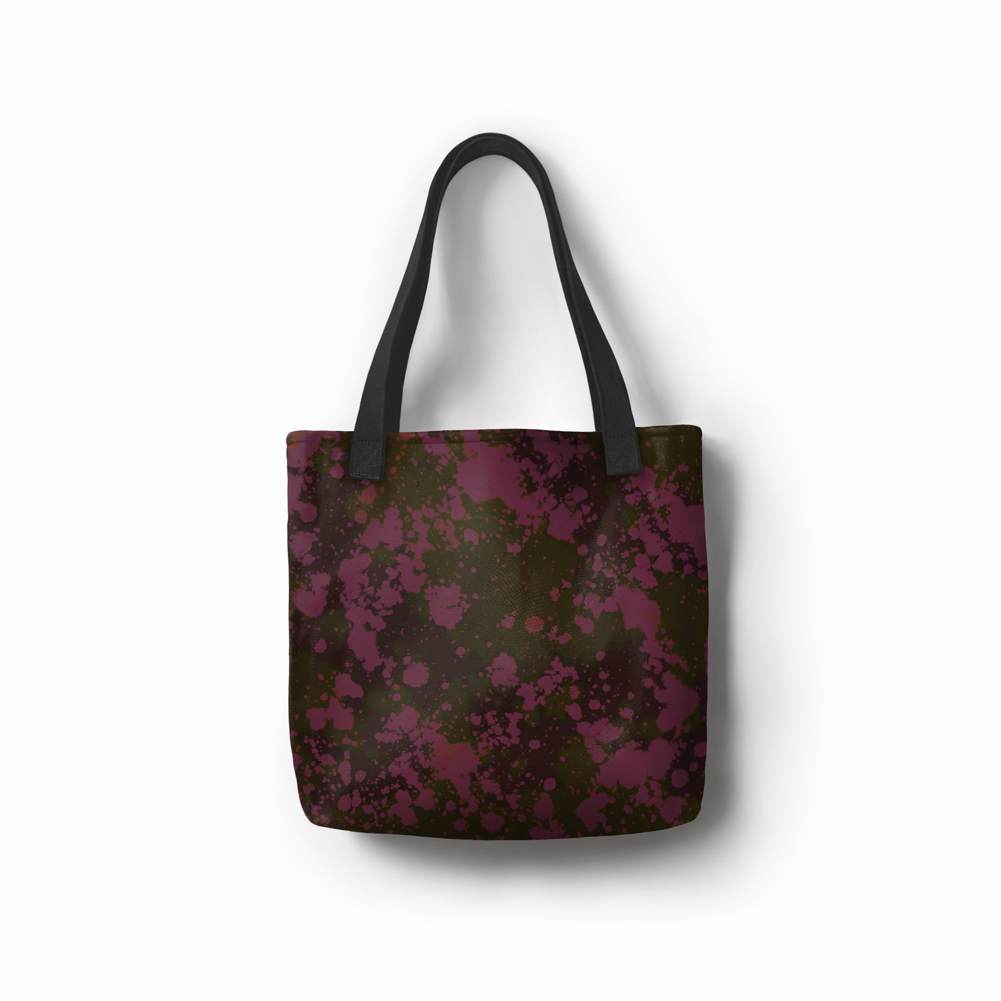 Reusable canvas shopper bag with bold mushroom illustration designed by TASHAU.
