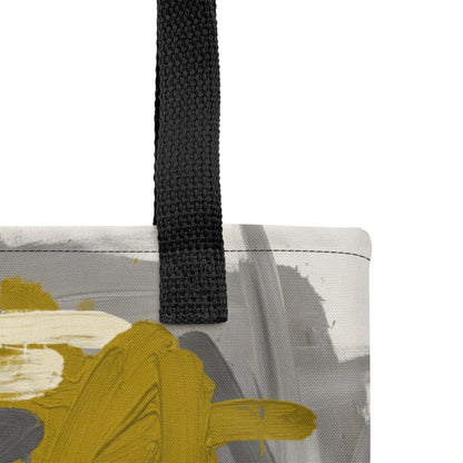 Modern artistic tote bag – Textured Amber by TASHAU.