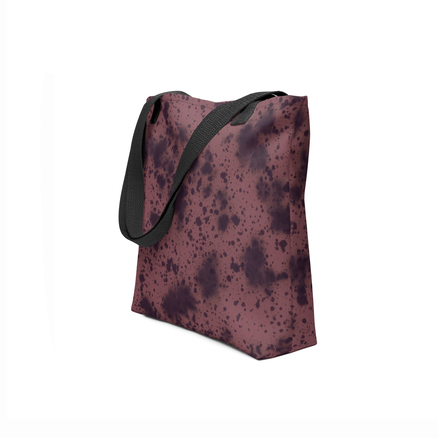 TASHAU Volcanic Dusk tote bag in natural brown with black details.