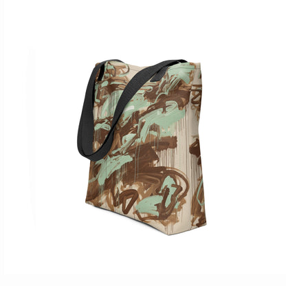 TASHAU Tote Shopper - Side view emphasizing deep structure and capacity.