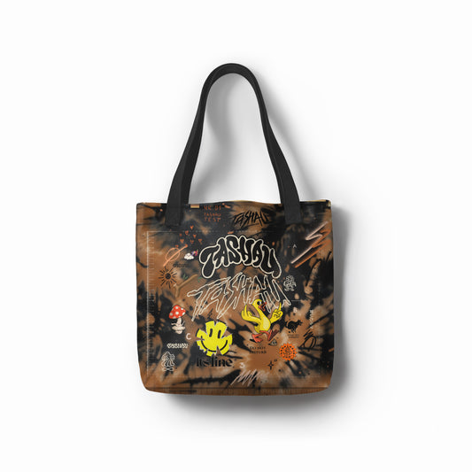 TASHAU TEST No 1 – Tote bag – Brown & Black