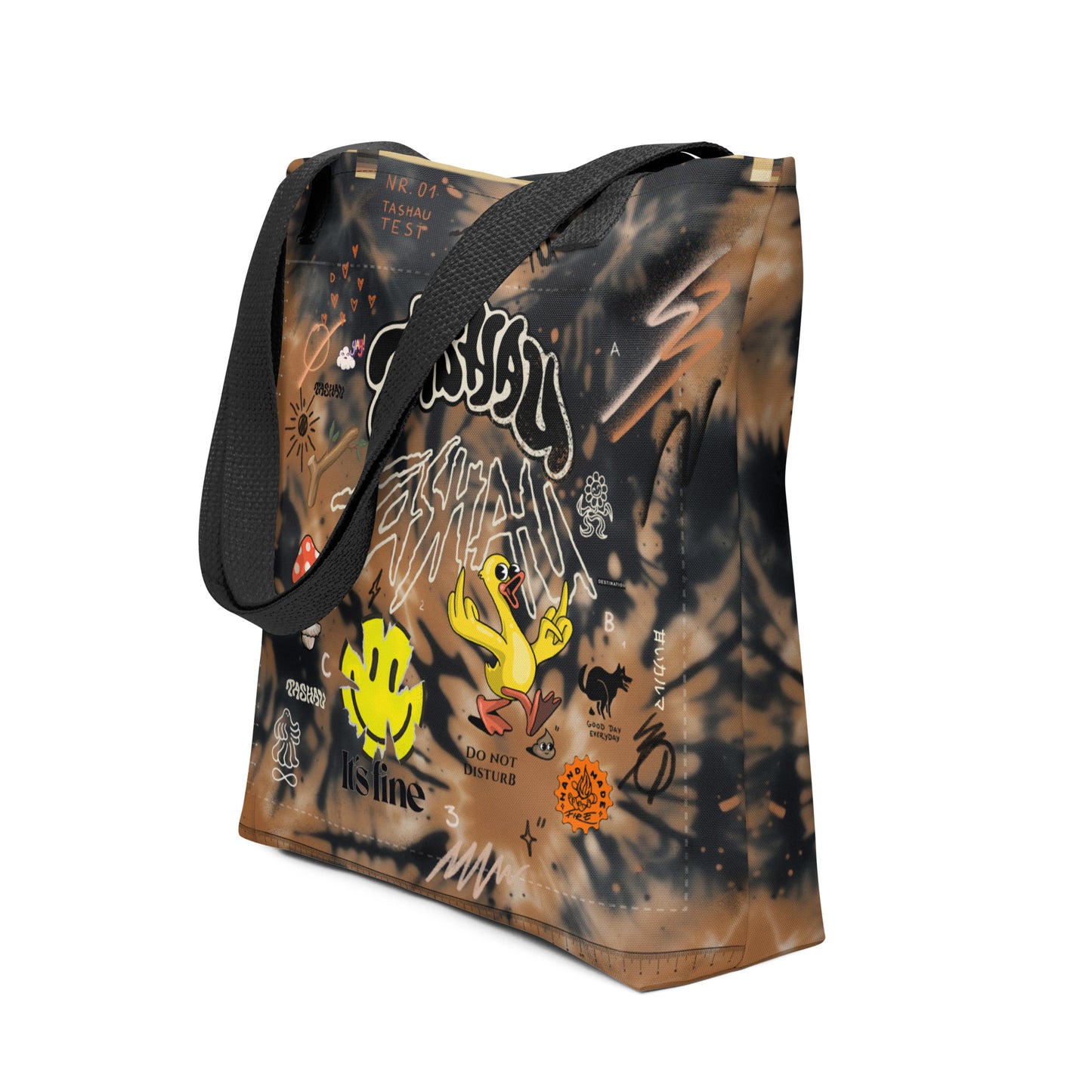 TASHAU TEST No 1 – Tote bag – Brown & Black